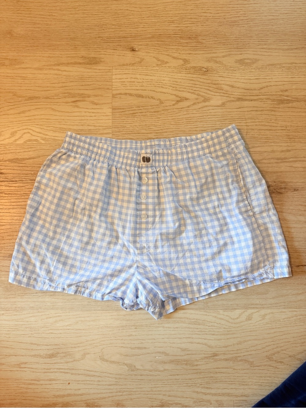 Better Together Dreamy Nights Light Blue & White Gingham Boxers